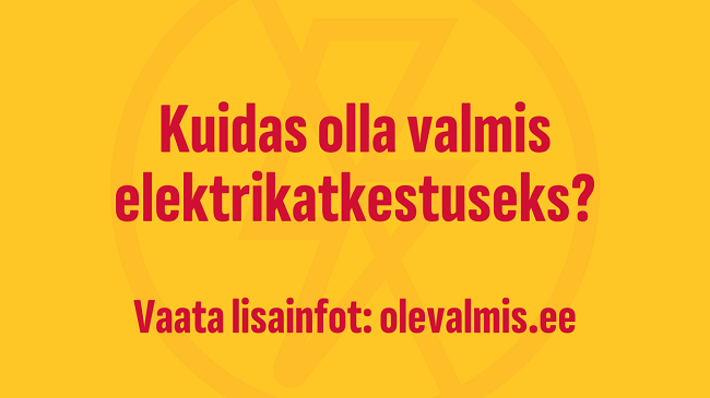 Kuidas olla valmis elektrikatkestuseks visuaal