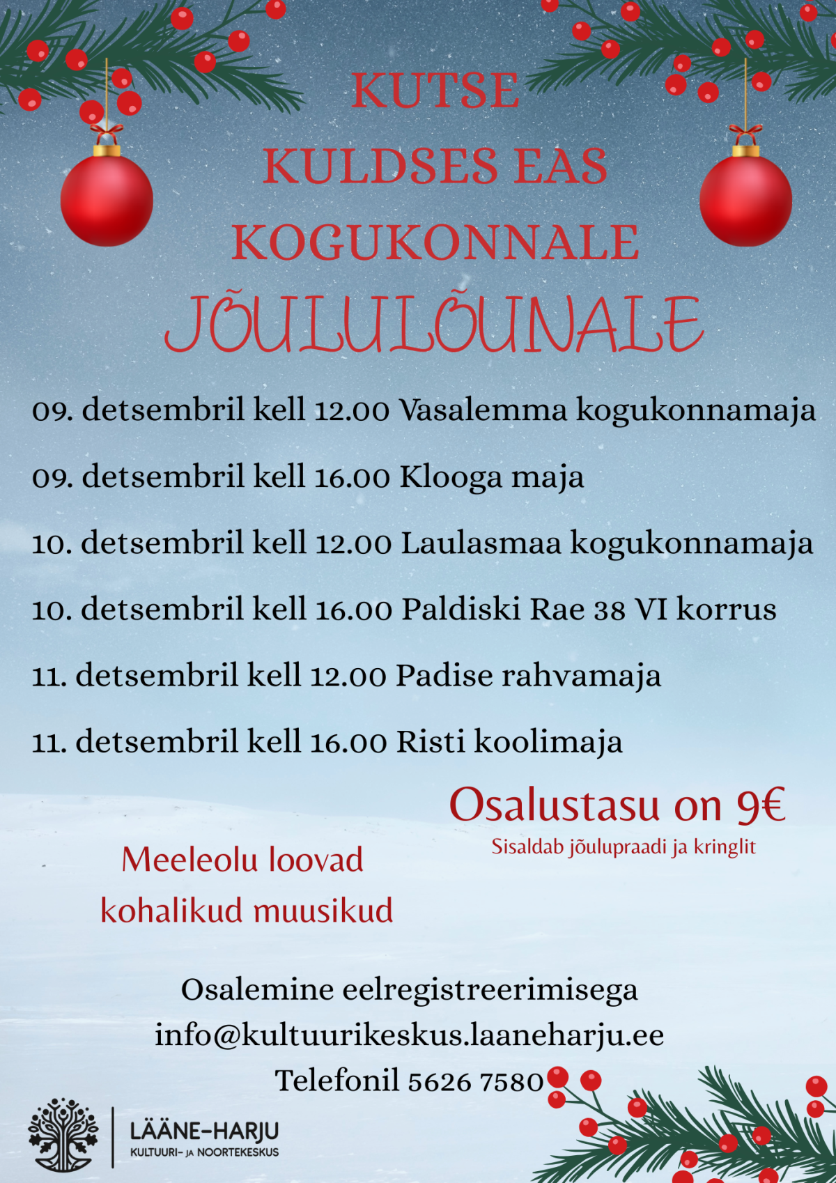 KULDSES EAS KOGUKONNALE: JÕULULÕUNA