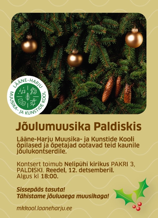 Jõulumuusika Paldiskis (Lääne-Harju Muusika- ja Kunstide Kool)