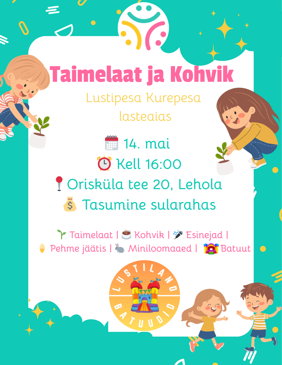 Taimelaat ja kohvik plakat 